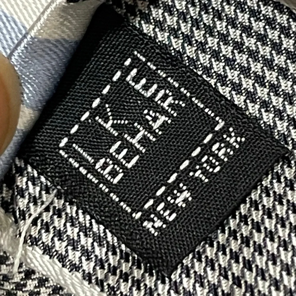 Ike Behar Silk Tie Wedding Formal Blue White Black Striped Hand Tailored USA